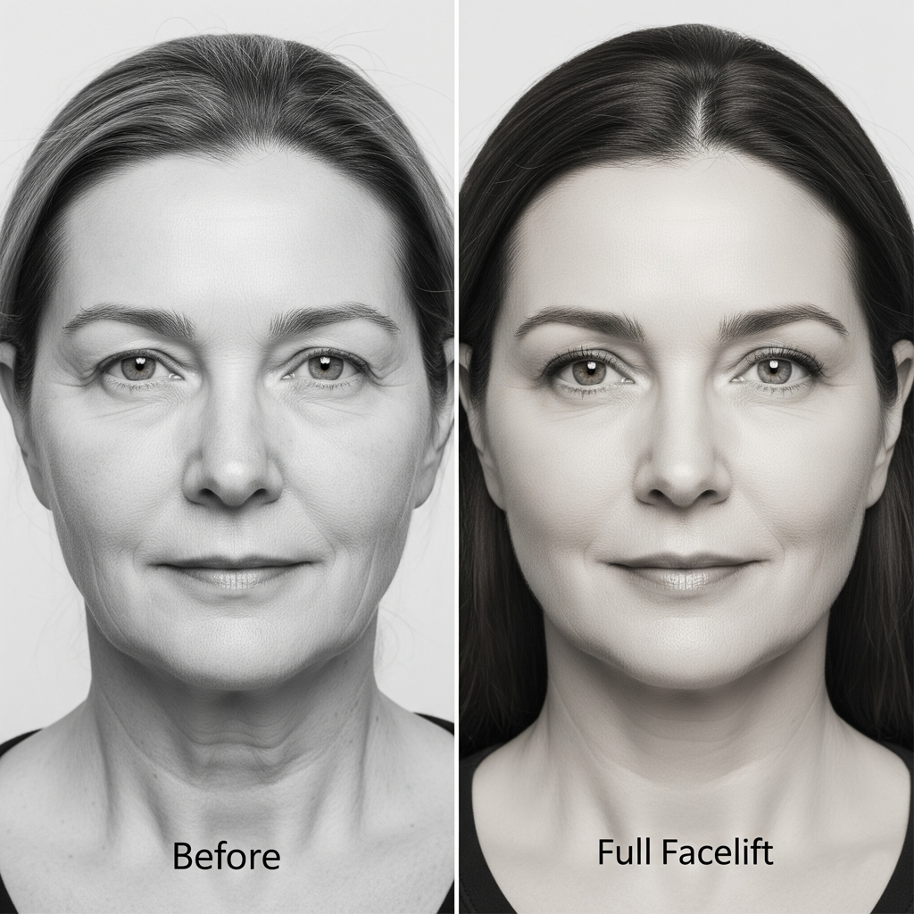 before after facelift